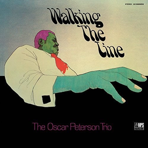 the album cover for The Oscar Peterson Trio - Walking The Line (Uk)