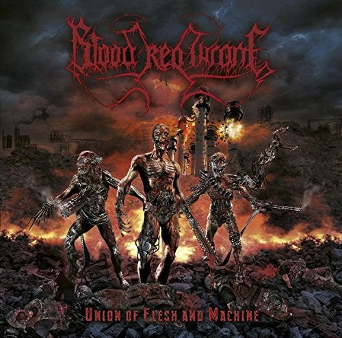 the album cover for Blood Red Throne - Union Of Flesh And Machine