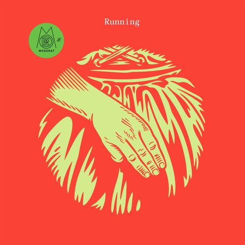 the album cover for Moderat - Running [Vinyl Single]