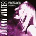 the album cover for Johnny Winter - Woodstock Revival 10 Year Anniversary Festival 79