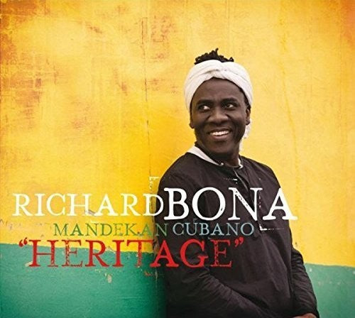 the album cover for Richard Bona Mandekan Cubano - Heritage