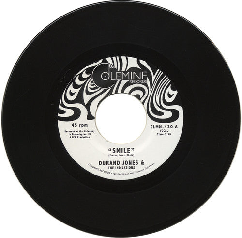 the album cover for Durand Jones & The Indications - Smile / Tuck 'n' Roll [Vinyl Single]