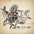 the album cover for Nahko and Medicine for the People - Hoka [Translucent Orange Crush LP]