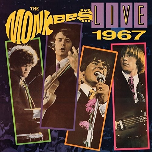 the album cover for The Monkees - Live 1967 - The 50th Anniversary Edition [Limited Edition Translucent Gold Vinyl]