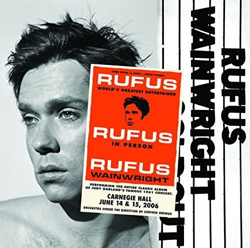 the album cover for Rufus Wainwright - Rufus Does Judy At Carnegie Hall