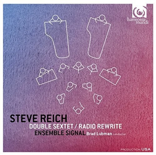 the album cover for Reich / Ensemble Signal / Brad Lubman - Double Sextet, Radio Rewrite