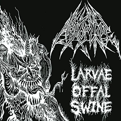 the album cover for Abhomine - Larvae Offal Swarm