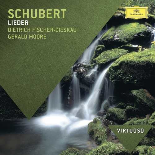 the album cover for Schubert / Fischer-Dieskau / Moore - Virtuoso: Lieder
