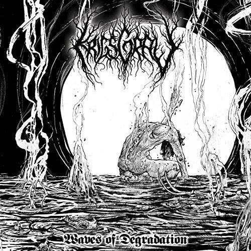 the album cover for Krigsgrav - Waves Of Degradation