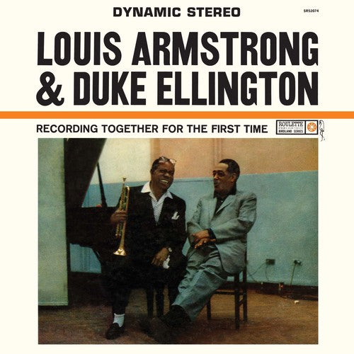 the album cover for Louis Armstrong / Duke Ellington - Together For The First Time