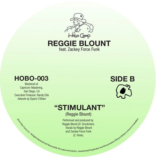 the album cover for Reggie Blount - Space Bitch / Stimulant