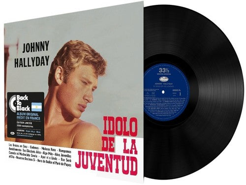 the album cover for Johnny Hallyday - El Idolo De La Juventud