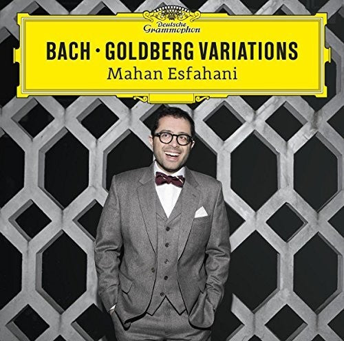 the album cover for Mahan Esfahani - Bach: Goldberg Variations