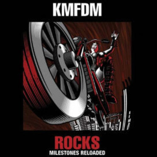 the album cover for KMFDM - Rocks-milestones Reloaded