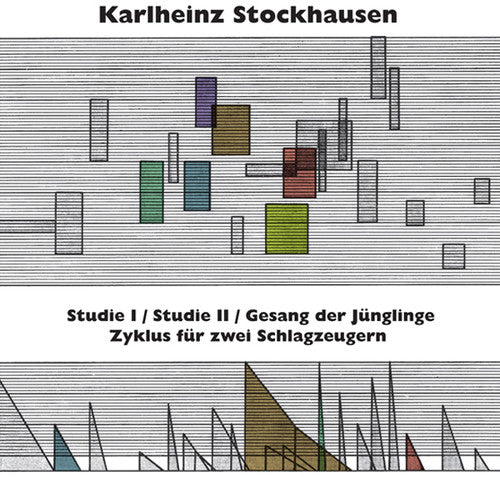 the album cover for Karlheinz Stockhausen - Studie I & Ii Gesang Der Junglinge Zyklus Fur Zwei