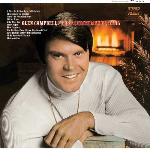 the album cover for Glen Campbell - That Christmas Feeling [LP]