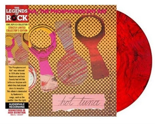 the album cover for Hot Tuna - Phosphorescent Rat [Colored Vinyl] (Gate) [Limited Edition] (Red)
