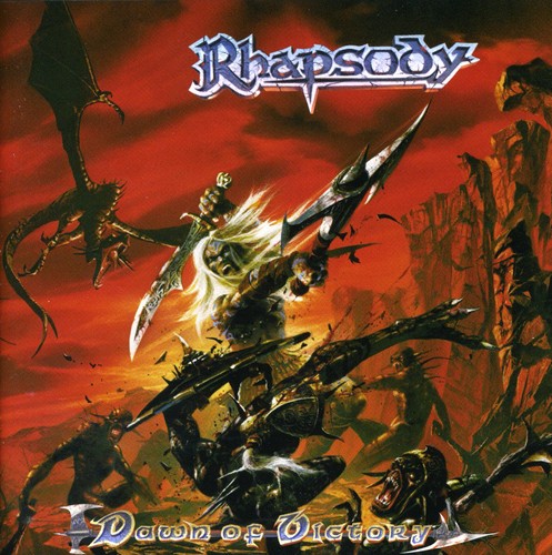 the album cover for Rhapsody - Dawn Of Victory