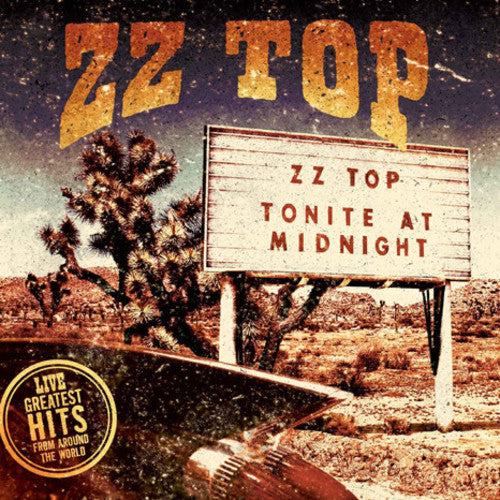the album cover for ZZ Top - Live: Greatest Hits From Around The World [2LP]