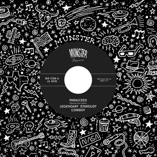 the album cover for Legendary Stardust Cowboy - Paralyzed / Down In The Wrecking Yard