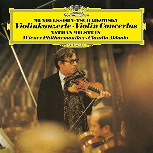 the album cover for Tchaikovsky / Mendelssohn / Milstein / Abbado - Violin Concertos