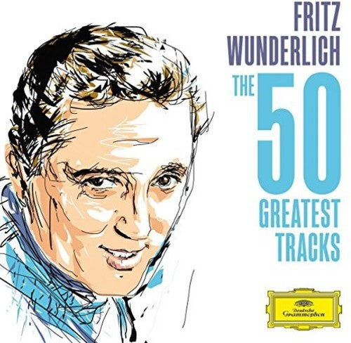 the album cover for Fritz Wunderlich - Wunderlich - The 50 Greatest Tracks