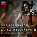 the album cover for Shostakovich / Alisa Weilerstein - Cello Concertos Nos 1 & 2