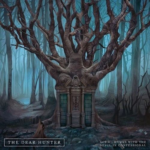 the album cover for The Dear Hunter - Act V: Hymns With The Devil In Confessional