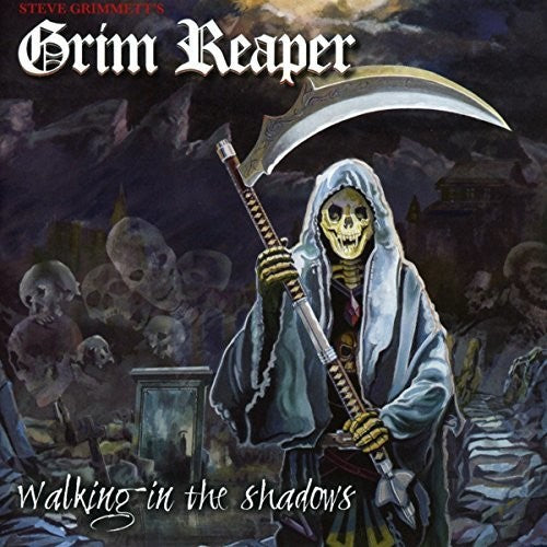 the album cover for Grim Reaper - Walking In The Shadows