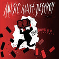 the album cover for Ruts Dc - Music Must Destroy