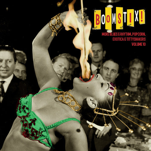 the album cover for Boomstix More Blues & Rhythm Popcorn 10 / Various - Boomstix: More Blues & Rhythm Popcorn 10 / Various