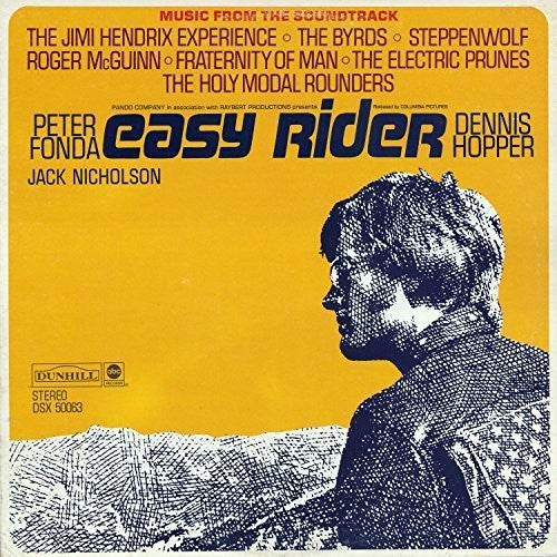 the album cover for Easy Rider [Movie] - Easy Rider Original Soundtrack [Yellow Translucent Vinyl]