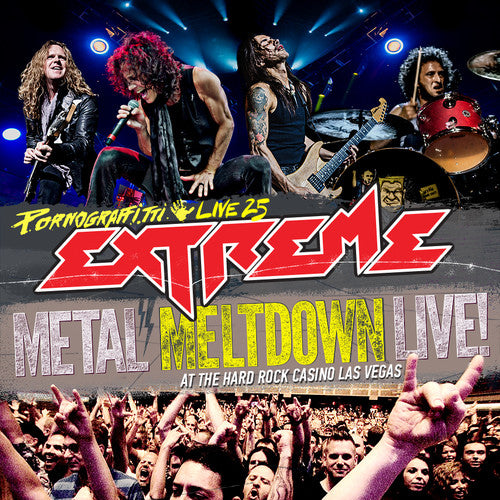 the album cover for Extreme - Pornograffitti Live 25 / Metal Meltdown