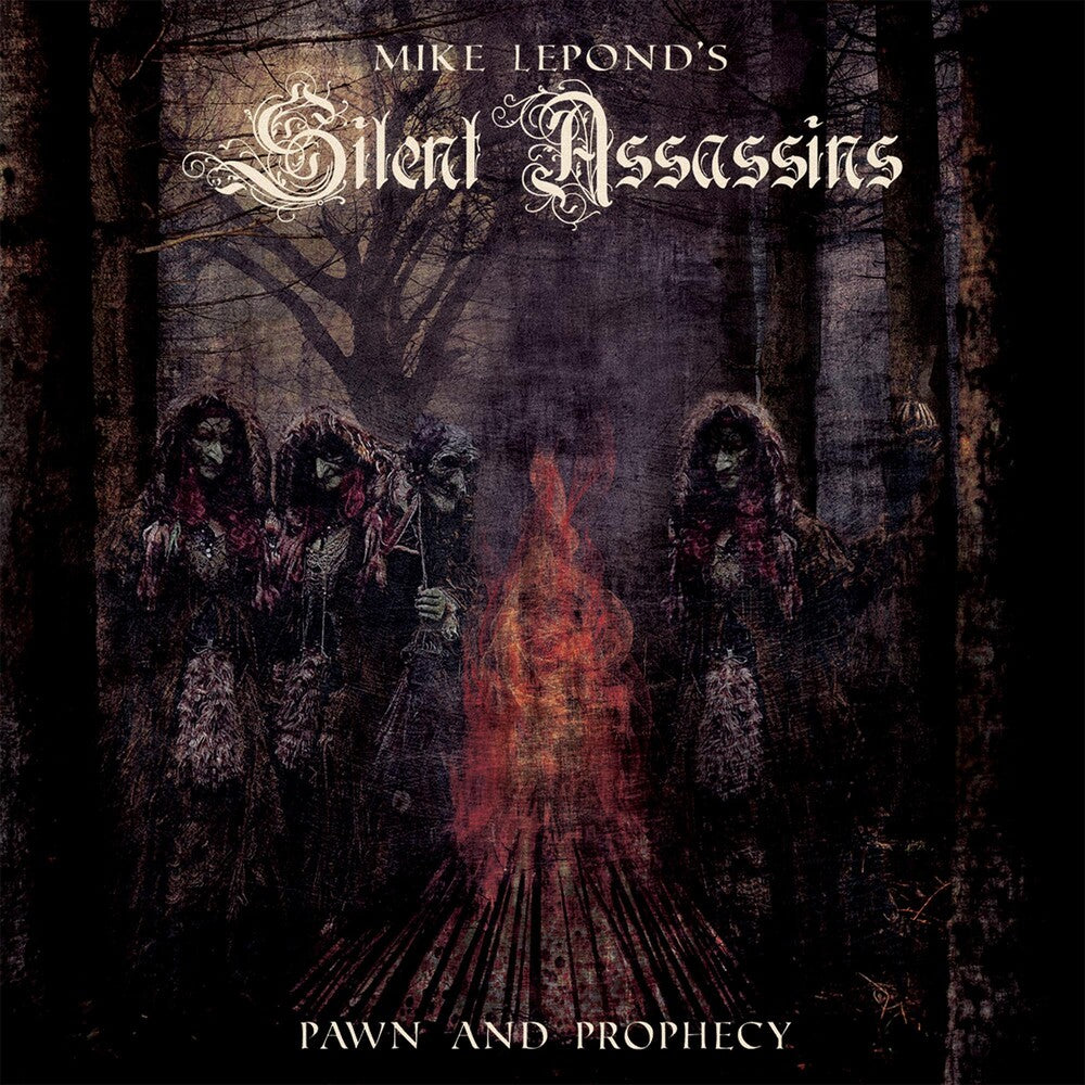 the album cover for Mike Leponds Silent Assassins - Pawn & Prophecy