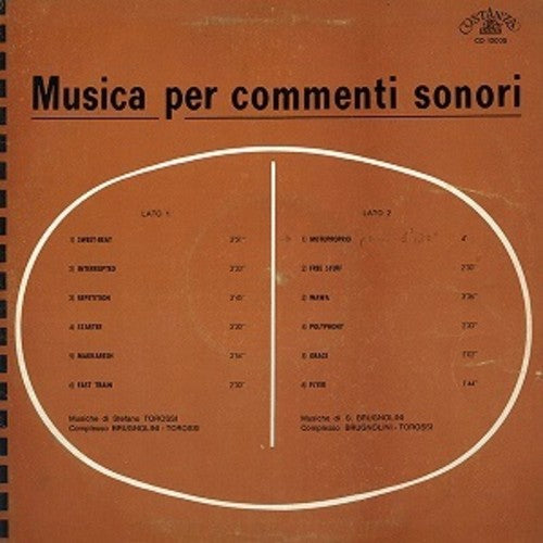 the album cover for Brugnolini / Torossi - Musica per Commenti Sonori