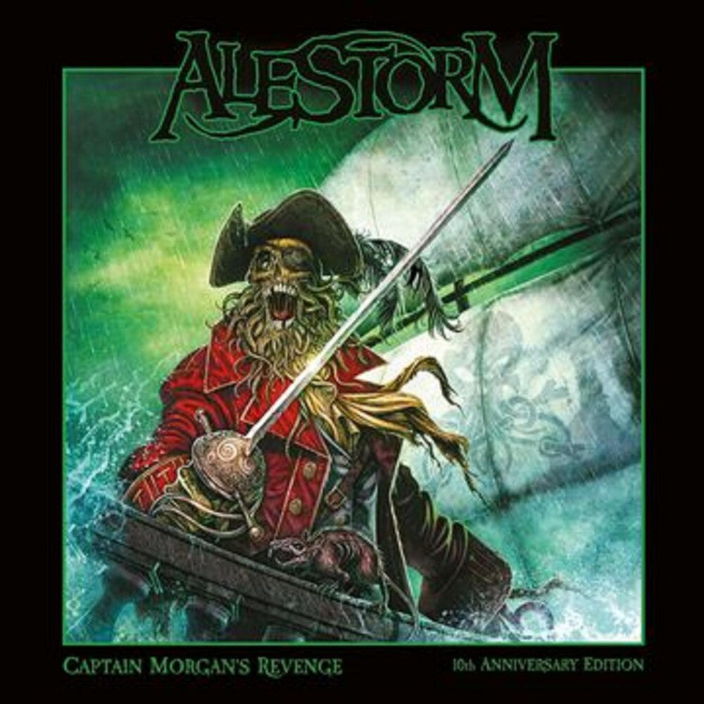 the album cover for Alestorm - Captain Morgan`s Revenge - 10th Anniversary