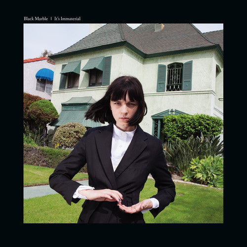 the album cover for Black Marble - It's Immaterial