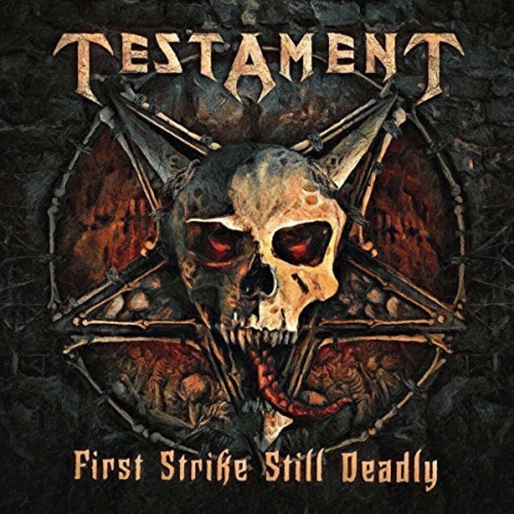 the album cover for Testament - First Strike Still Deadly