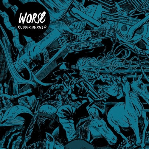 the album cover for Worse - Rubber Burner