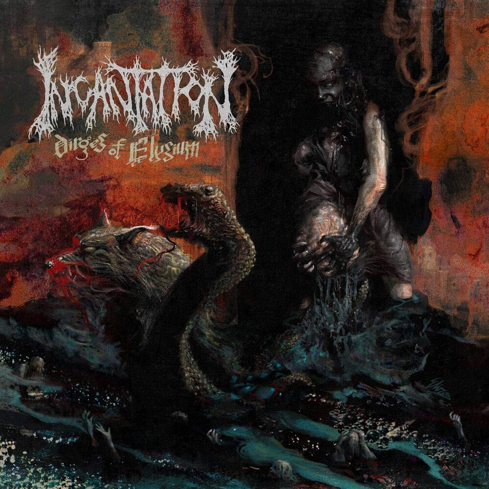 the album cover for Incantation - Dirges of Elysium