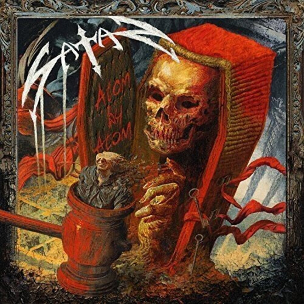 the album cover for Satan - Atom By Atom
