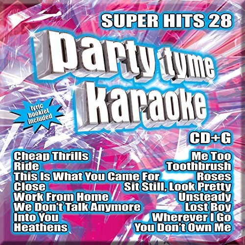 the album cover for Party Tyme Karaoke - Party Tyme Karaoke: Super Hits, Vol. 28