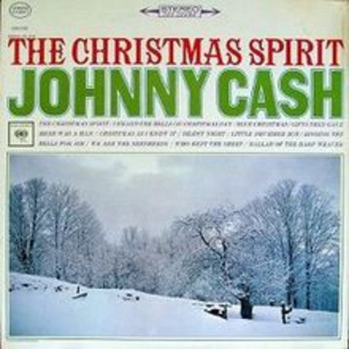 the album cover for Johnny Cash - The Christmas Spirit