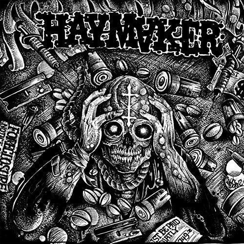 the album cover for Haymaker - Taxed Tracked Inoculated Enslaved