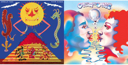 the album cover for Guerilla Toss - Flood Dosed / Giant Claw VS Guerilla Toss