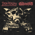 the album cover for Iron Reagan - Split [Indie Exclusive Limited Edition Blood Red Vinyl]