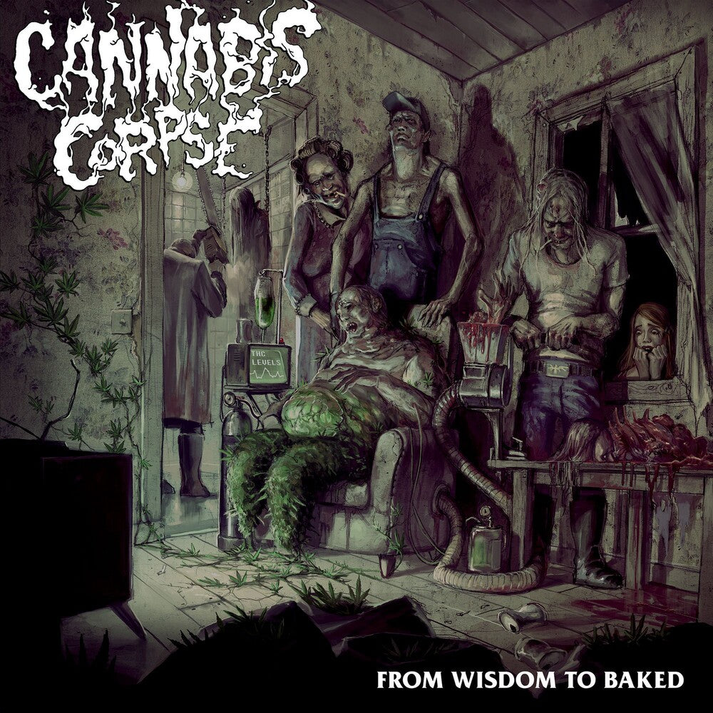 the album cover for Cannabis Corpse - From Wisdom To Baked [Colored Vinyl] [Limited Edition] (Red)