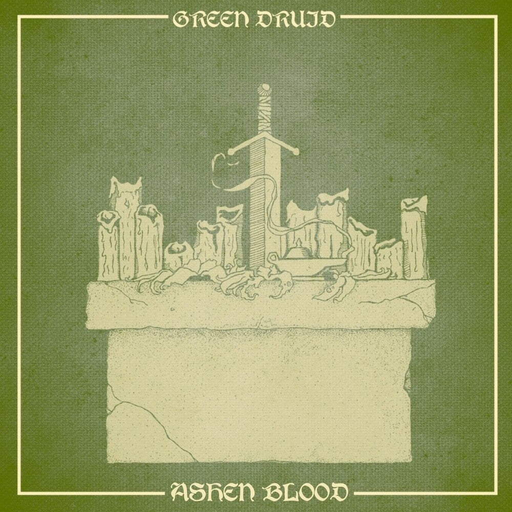 the album cover for Green Druid - Ashen Blood
