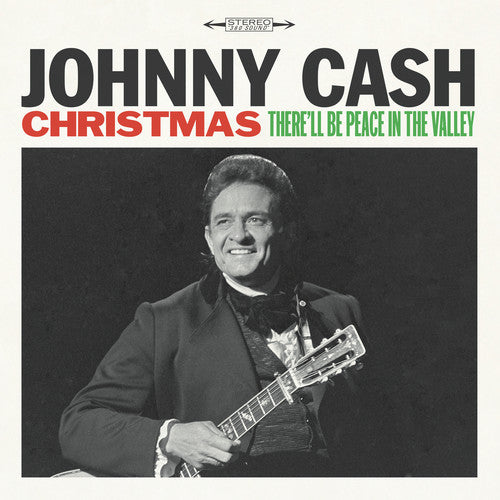 the album cover for Johnny Cash - Christmas: There'll Be Peace In The Valley [Vinyl]