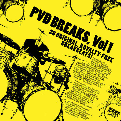 the album cover for Van Pat Dyke - Pvd Breaks Vol 1 (royalty Free Breaks)
